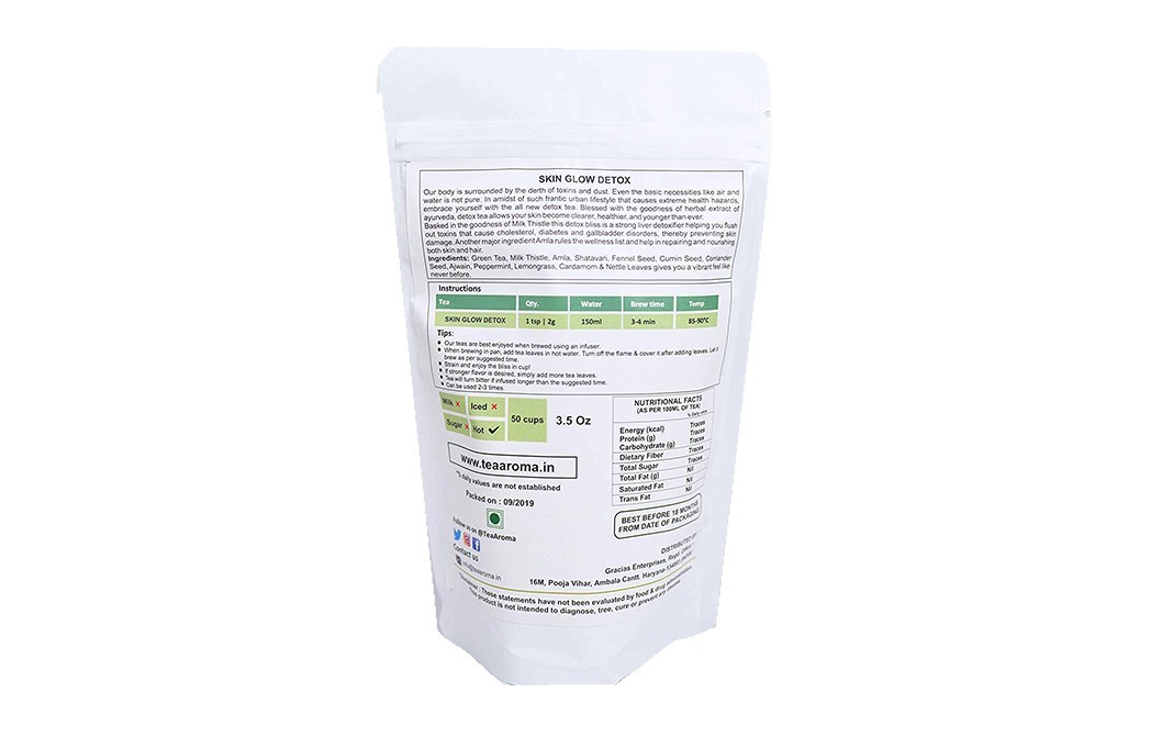 TeaAroma Skin Glow Detox Tea    Pack  100 grams